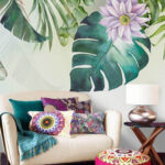 Wall murals Floral beauty in vibrant colors
