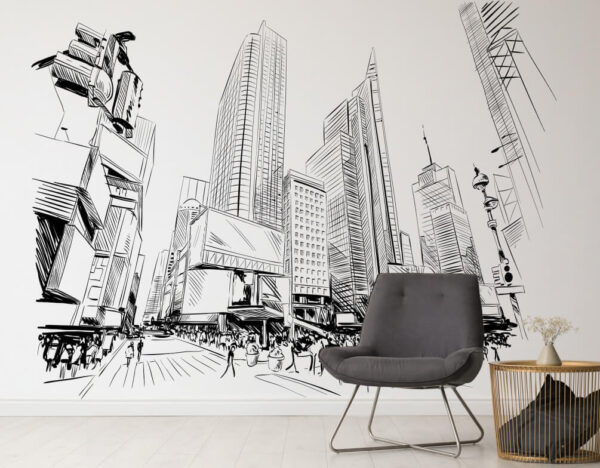 Low angle view of a tall building Wall murals Low angle view of a tall building