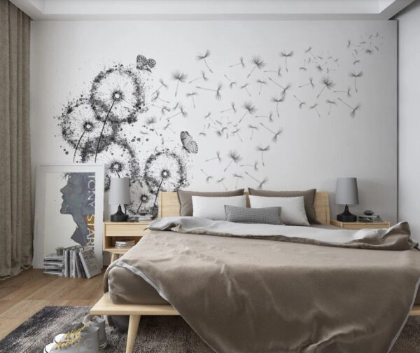 Group of butterflies flying in the air Wall murals Group of butterflies flying in the air