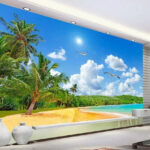 Wall murals Bird flying in the sky