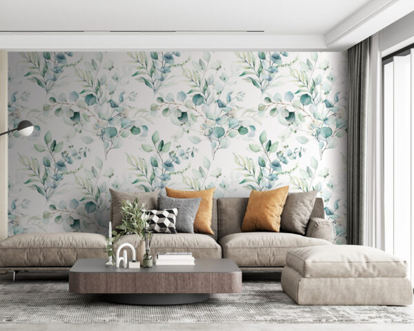 Pattern of leaves and branches Wall murals Pattern of leaves and branches