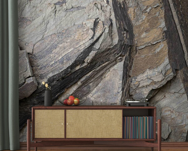 Rustic texture of layered stones Wall murals Rustic texture of layered stones