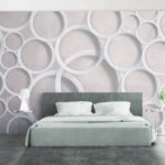 Wall murals Group of white circles