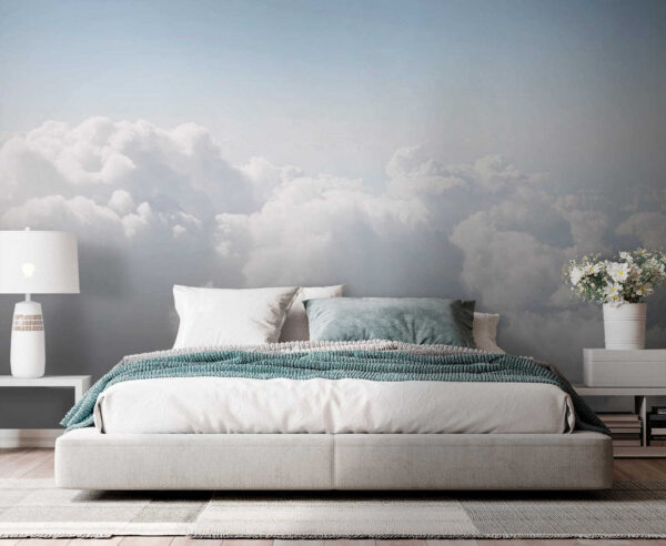 Blue sky with clouds Wall murals Blue sky with clouds