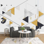 Wall murals Group of triangles and lines