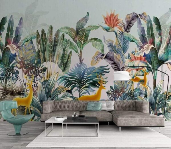 Group of plants and animals Wall murals Group of plants and animals