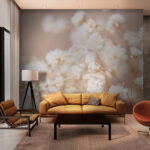 Wall murals Delicate white floral arrangement