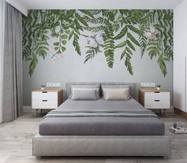 Butterfly on a branch Wall murals Butterfly on a branch