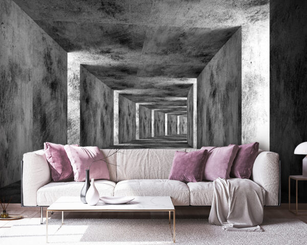 Long shot of a tunnel Wall murals Long shot of a tunnel