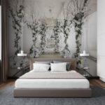 Wall murals Group of white flowers in a room