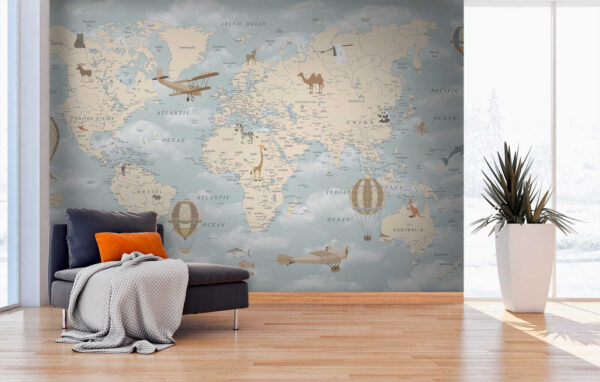 Hot air balloon in the sky Wall murals Hot air balloon in the sky