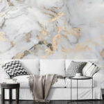 Wall murals Marble texture with swirling patterns