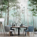 Wall murals Deer in the woods
