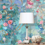Wall murals Painting of a tree with flowers