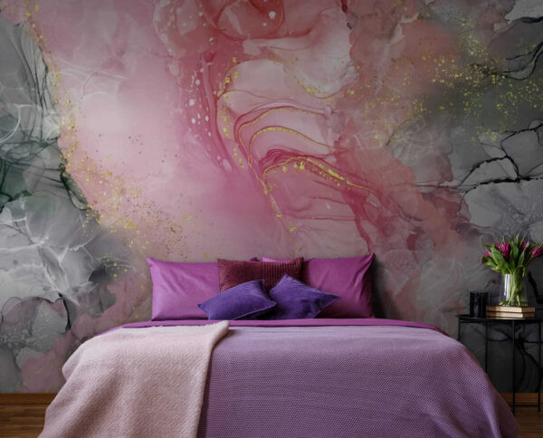 Dreamy swirls of soft pastel hues Wall murals Dreamy swirls of soft pastel hues