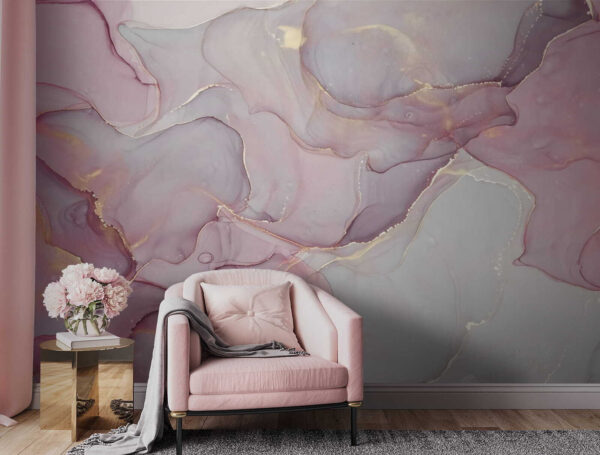Wall murals Wall murals Fluid brushstrokes in soft pastels. (SKU: u70787)