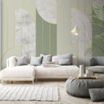 Wall murals Elegant pattern with soothing colors.