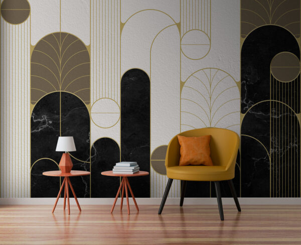 Art Deco geometric pattern design Wall murals Art Deco geometric pattern design
