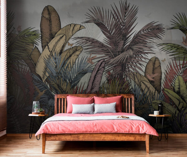 Group of tropical plants Wall murals Group of tropical plants