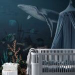 Wall murals Whale swimming in the water