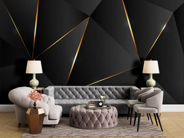 Angular elegance with subtle sheen Wall murals Angular elegance with subtle sheen