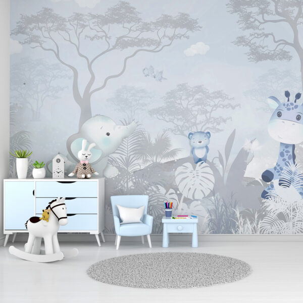 Wall mural Wall mural Group of animals in a forest (SKU: u73878v1)