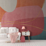 Wall murals Abstract colorful shapes and lines