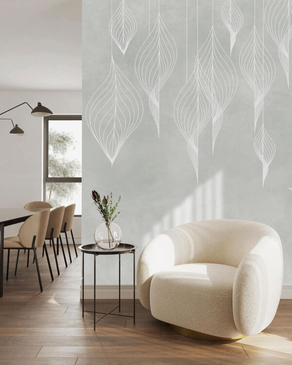 Elegant geometric design on soft background Wall murals Elegant geometric design on soft background