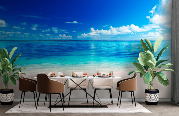 Blue sky with clouds Wall murals Blue sky with clouds