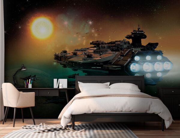 Bright light in the sky Wall murals Bright light in the sky