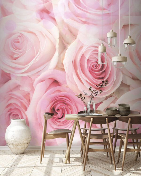 Group of pink roses Wall murals Group of pink roses