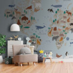 Wall murals Shadow of a whale