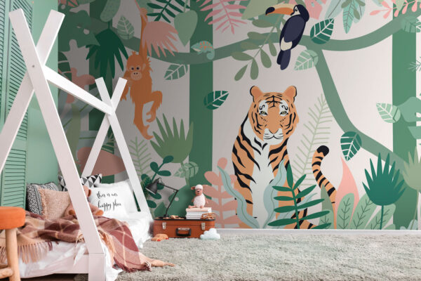 Cartoon of an orangutan Wall murals Cartoon of an orangutan