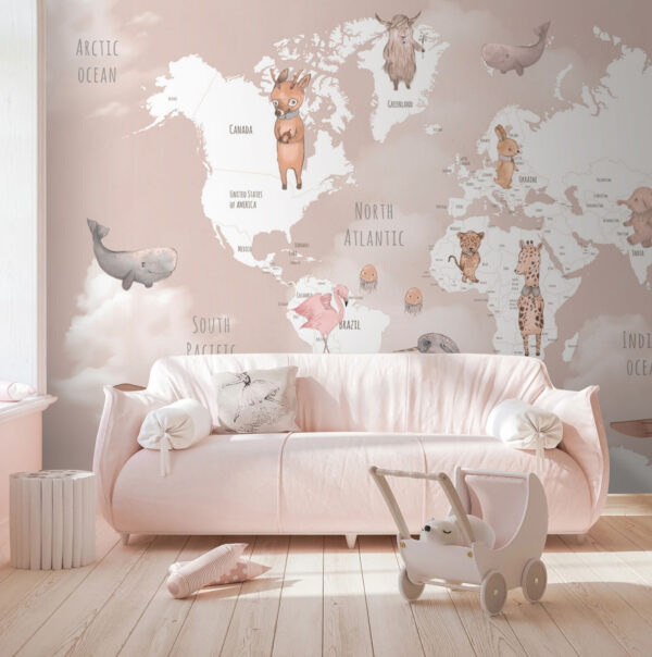Cartoon of a deer Wall murals Cartoon of a deer