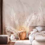 Wall murals Elegant palm leaves on soft background