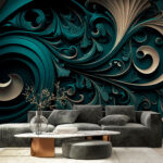 Wall murals Blurry image of a spiral