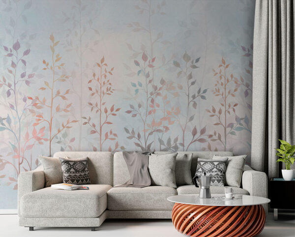 Group of trees with leaves Wall murals Group of trees with leaves