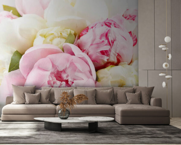 Wall murals Bouquet of pink and white flowers (SKU: u77985) Wall murals Wall murals Bouquet of pink and white flowers (SKU: u77985)