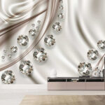 Wall murals Group of diamonds on a white background