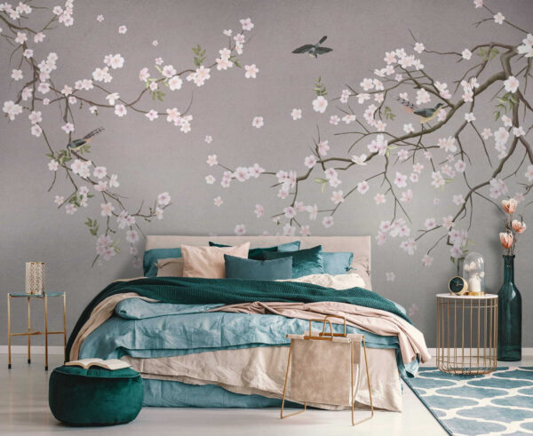 Wall murals Bird on a branch (SKU: u79616) Wall murals Wall murals Bird on a branch (SKU: u79616)