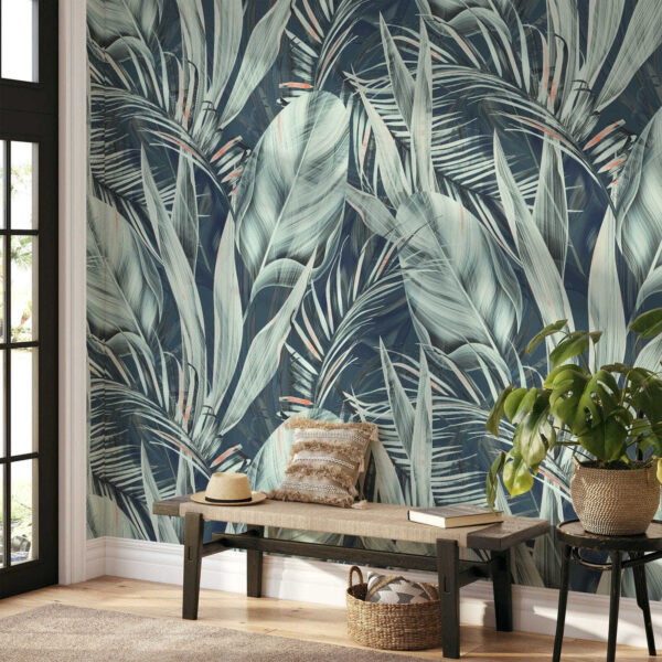 Lush foliage in soothing colors Wall murals Lush foliage in soothing colors