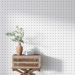 Wall murals White background with black dots
