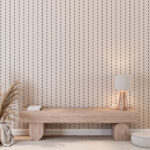 Wall mural Vertical dashed lines pattern design