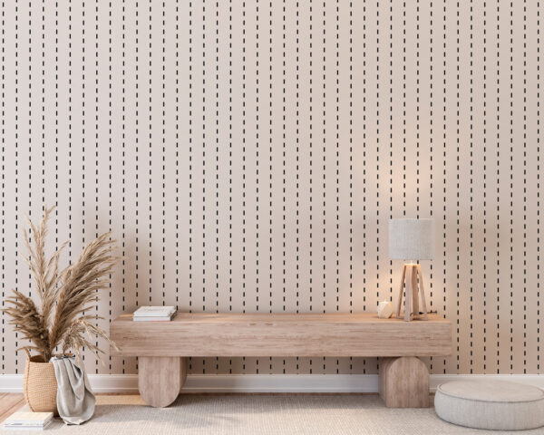 Wall mural Vertical dashed lines pattern design