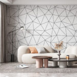 Wall murals Black and white pattern