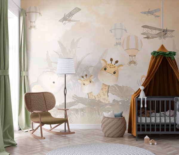 Hot air balloon in the sky Wall murals Hot air balloon in the sky