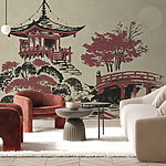 Wall murals Painting of a bridge