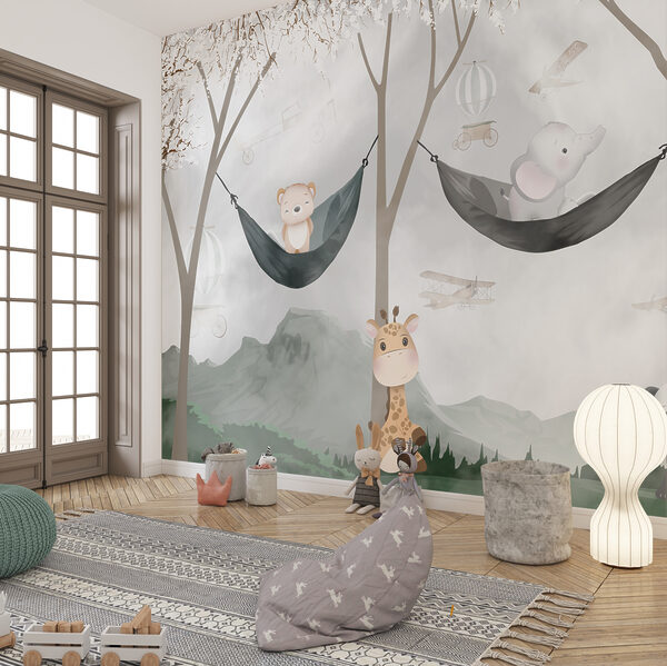 Cartoon of a panda Wall murals Cartoon of a panda