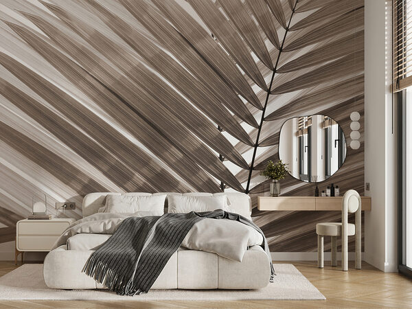Elegant pattern of palm leaves Wall murals Elegant pattern of palm leaves