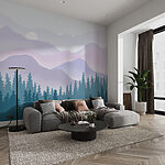 Wall mural Shadow of a tree
